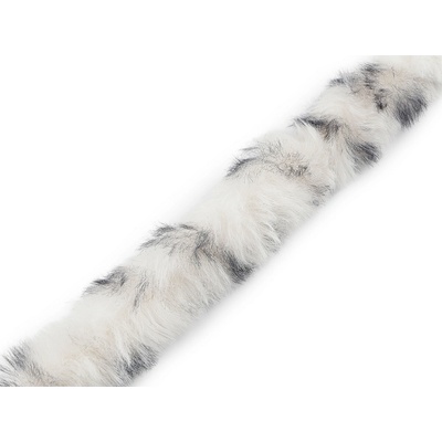 Všívací oděvní / dekorační kožešina kulatá zvířecí vzor šíře 4 cm Varianta: 1 Off White, Balení: 1 m 60985/157902/282872