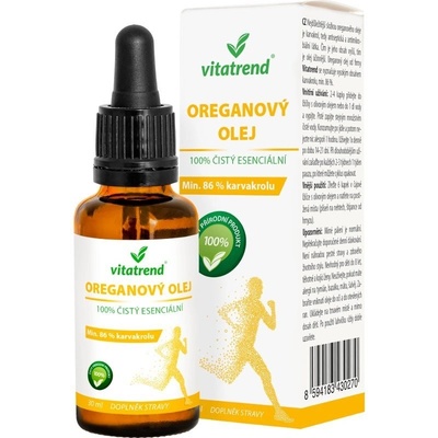 Vitatrend Oreganový olej 100% čistý 30 ml