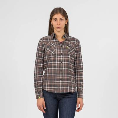 Karpos Martora Winter dámska košeľa Gianduia Brown/Woodl.Gray