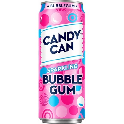 Candy Can Bubblegum sycená limonáda s příchutí žvýkačky 330 ml