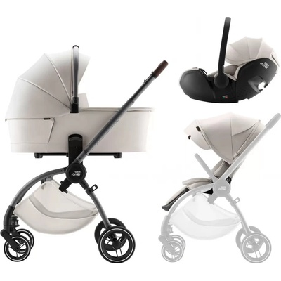 Britax Set Rio + korba + autosedačka Baby-Safe PRO Lux 2025 Soft Taupe