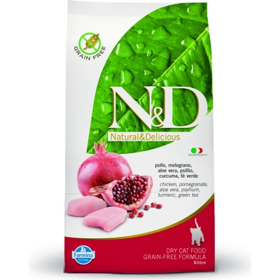 N&D GF CAT KITTEN Chicken & Pomegranate 1,5 kg