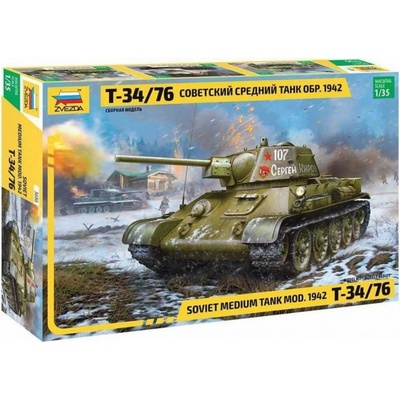 Zvezda T-34/76 mod.1942 Model Kit tank 3686 1:35