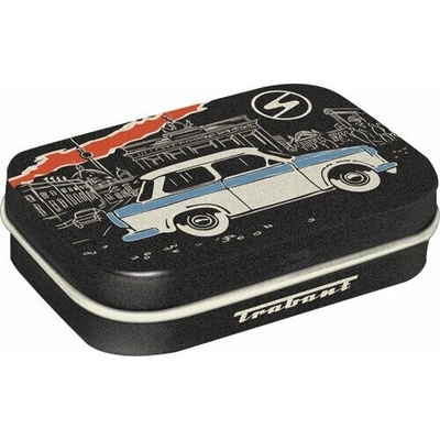 Nostalgic Art Plechová krabička s mentolkami Trabant Berlin Black 15 g