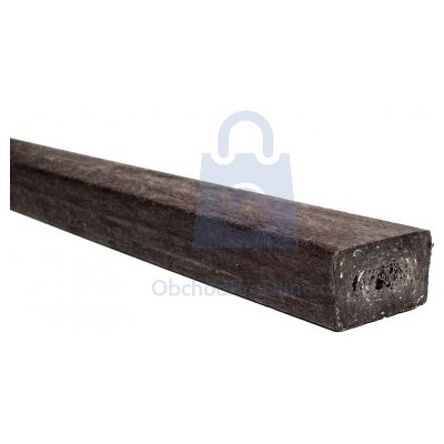 Hranol plastový, hnědá barva 60 x 40, délka 2000 mm, balení 1 ks