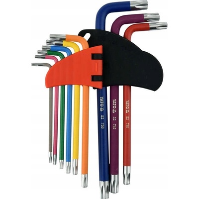Yato Sada farebných kľúčov TORX T10 - T50 9ks YT-05633