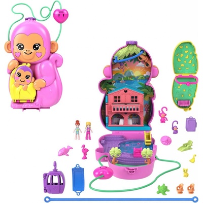 Mattel Polly Pocket Opičí máma s mládětem HWP04