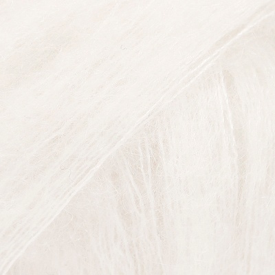 Příze DROPS Kid-Silk uni colour 01 - smetanová