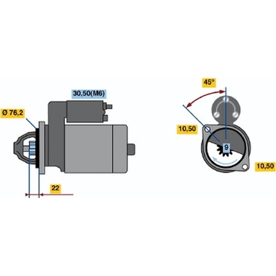BOSCH STARTER 0 001 115 020