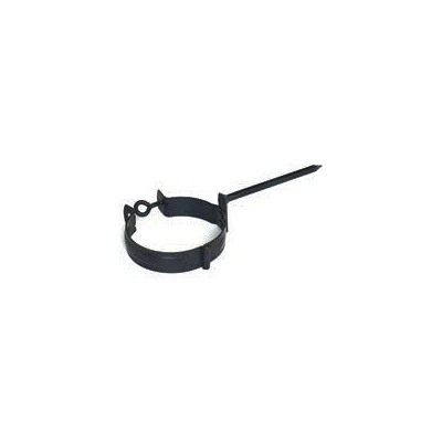 Objímka svodu pozink Lakovaný RAL 7024 šedá grafit ⌀120mm - zatloukací trn FeZn 150mm