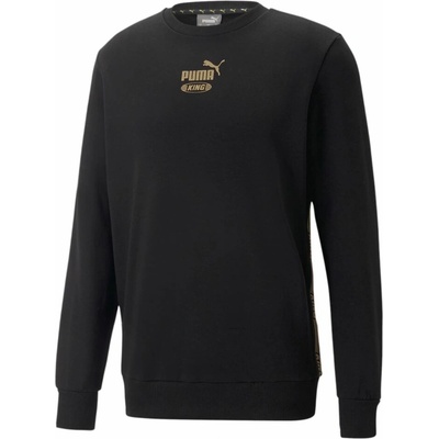 Puma pánska mikina King Logo Crew Sweat black
