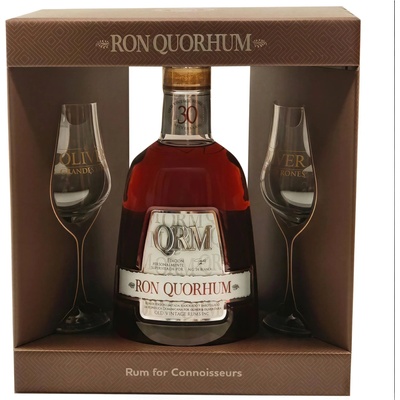 Quorhum 30y Oporto Finish 40% 0,7 l (dárkové balení 2 sklenice)
