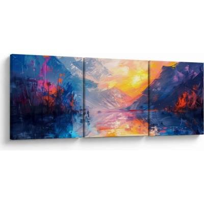 Obraz - Maľba krajiny, trojdielne 120x40 cm
