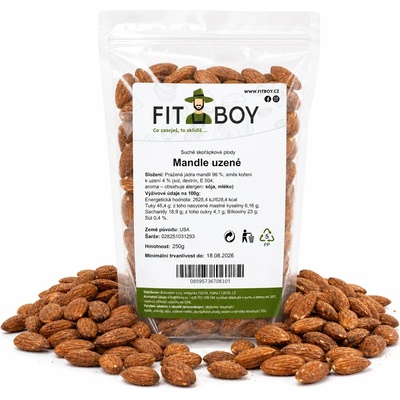 FITBOY Mandle údené 250 g