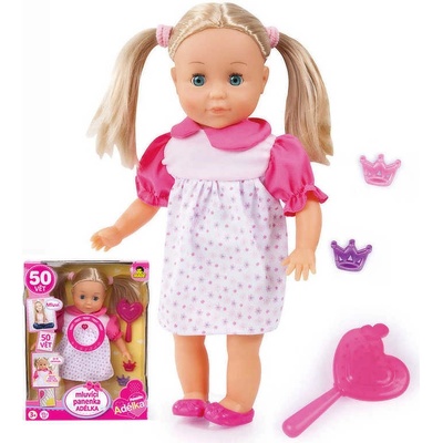 MaDe Adélka 32 cm mluví česky 50 vět na baterie set s doplňky