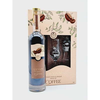 Ijevan Brandy 7y Coffee 30% 0,5 l (dárkové balení 2 sklenice)