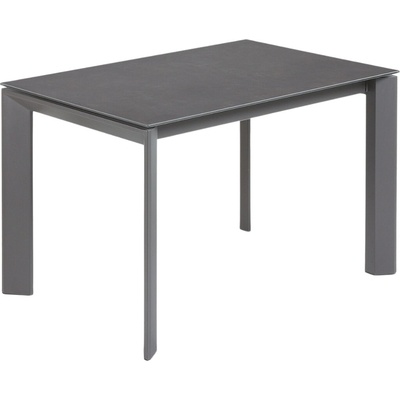 Kave Home Antracitový rozkládací jídelní stůl Axis I. 120/180 x 80 cm