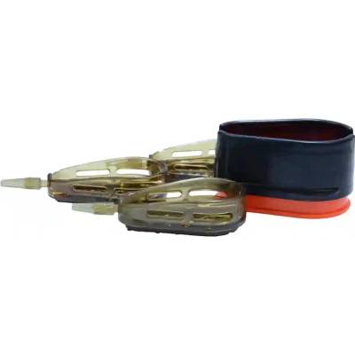 CARP EXPERT - Set kŕmidiel s formičkou Drop Method 50, 60, 70 g 3 ks