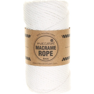 Maccaroni Rope 4 mm bílá 401 – Hledejceny.cz