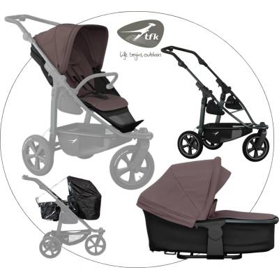 TFK Kombinovaný mono3air+ combi pushchair+ seat korba combi+ podvozek+sportovní sezení a pláštěnka brown 2026