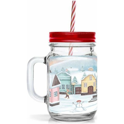 TORO Pohár so slamkou levanduľa 450 ml