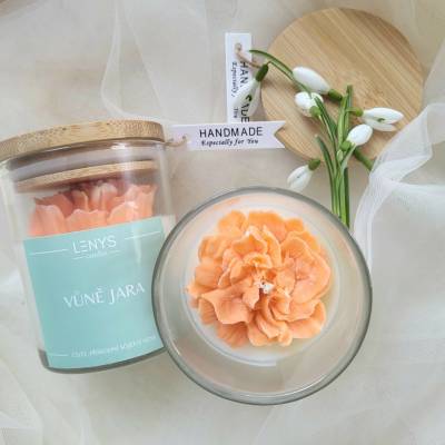 LENYS CANDLES Vůně jara meruňka 200 ml