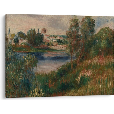 Obraz - Auguste Renoir, Landscape at Vetheuil, reprodukce, jednodílný 70x50 cm
