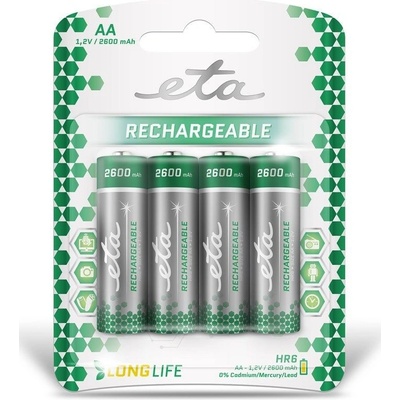 ETA AA 2600mAh 4ks R06CHARGE26004