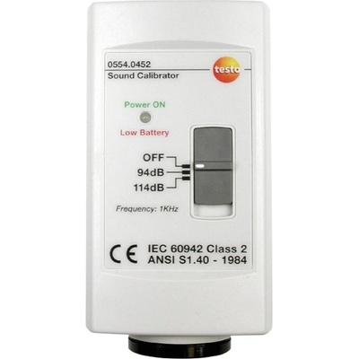 Testo Kalibrátor hlukoměrů s 1 a 1/2 mikrofonem 0554 0452