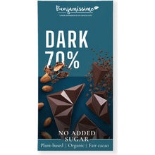 Benjamissimo Horká čokoláda Vegan 70% bez pridaného cukru Bio 60 g