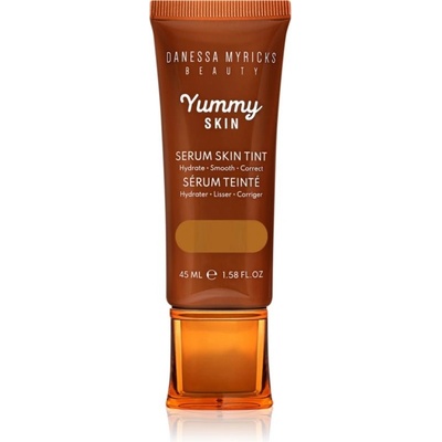 Danessa Myricks Beauty Yummy Skin Serum Skin Tint hydratační make-up s vyhlazujícím účinkem 12 Dark Skin with Golden Undertones 100 ml
