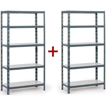 B2B Partner Policový regál 1+1 ZDARMA, 1790x900x400 mm, nosnost 175kg 540037