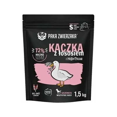 Paka Zwierzaka Seventh Heaven s kačicou a lososom pre šteňatá 1,5 kg