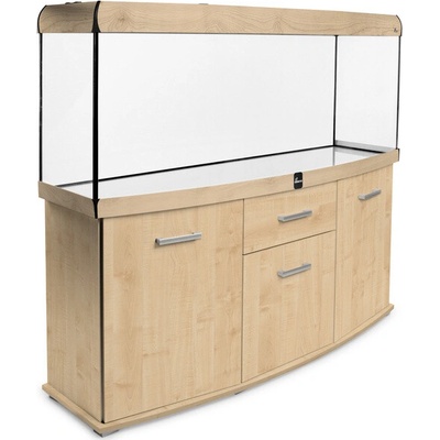 Diversa Solid LED akvarijní set vypouklý šedý 450 l