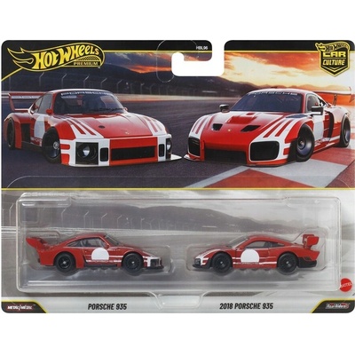 Mattel Hot Wheels Prémiový balíček aut Porsche 935 + Porsche 935 z roku 2018 JHW51