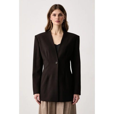 Guess jednoradové sako x LEONIE HANNE W6BN29.W5205 hnedá