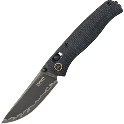 SRM Medal Laminated 140Cr Bead Blast with Black Micarta handle 255L-MB3