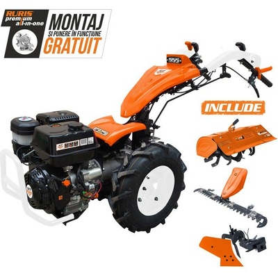 Ruris C977 + kosačka kultivátor pluh