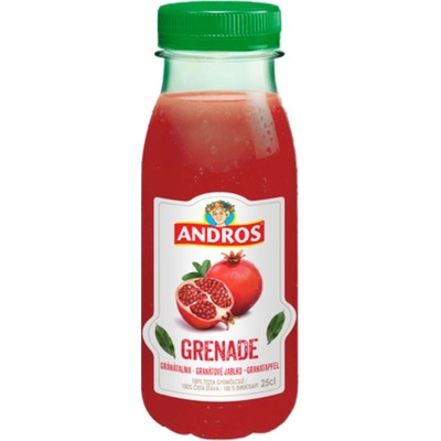 Andros 100% čistá šťáva z granátových jablek 250 ml