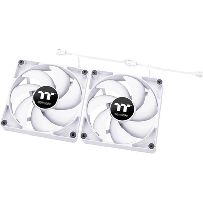 Thermaltake CT140 PC Cooling Fan White (2-Fan Pack) CL-F152-PL14WT-A