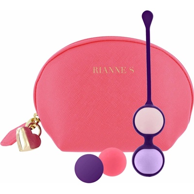 Rianne S Set venušiny kuličky a taštička Coral Rose