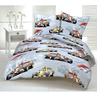 TiaHome Obliečky bavlna Formula 70x90 140x200