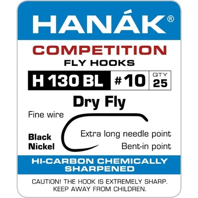 Hanák Competition Muškařský háček suché mušky vel.10 25 ks