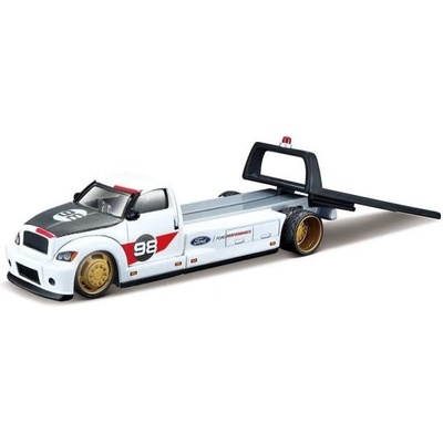Maisto Flatbed 2021 Ford GT Heritage Edition biely 1:64