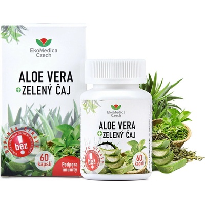 EkoMedica Aloe Vera + Zelený čaj 60 kapslí