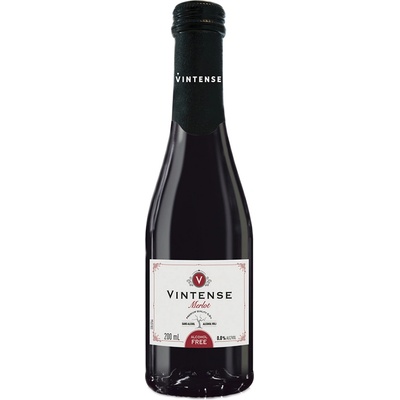 Vintense Odrůdové nealkoholické víno červené Merlot 200 ml