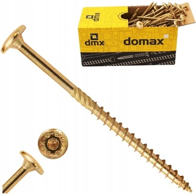 Domax 5x100mm - Vruty / Skrutky do dreva s tanierovou hlavou, TORX, CT