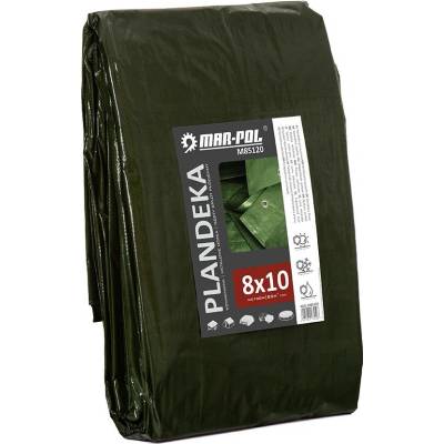 Pro-Tech shop Krycí plachta 8x10m hrubá zelená 120g/m2