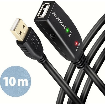 Axagon ADR-210, USB 2.0 A-M -> A-F aktivní prodlužovací / repeater, 10m