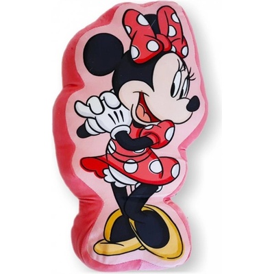 Setino Tvarovaný 3D vankúš Minnie Mouse Disney 39x23